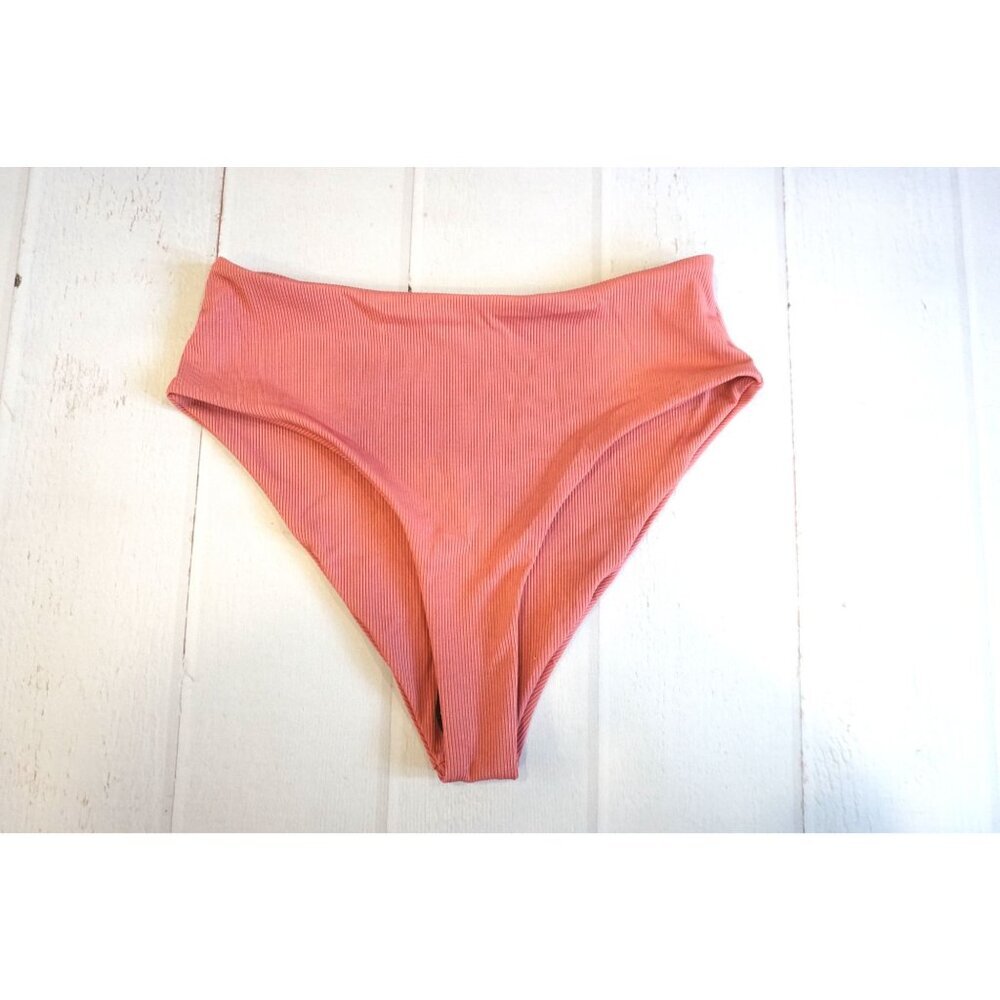 ZAFUL Pink/Orange Ribbed Bikini Bottoms - Size M (6), NWOT - Picture 3 of 7